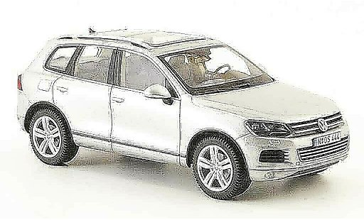 Volkswagen Touareg Base 1/43 Schuco ii gris metallisee 2010 coche miniatura