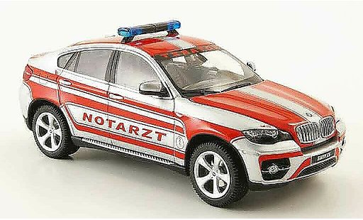 Bmw X6 secours 1/43 Schuco E71 Notarzt coche miniatura