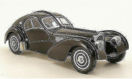 Bugatti 57 Atlantic 1/18 CMC SC coupe negro 1938 chassis-nr. .591 coche miniatura
