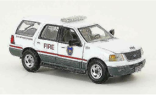 Ford Expedition Pompiers 1/43 Gearbox White Plains Fire Dept. pompier coche miniatura