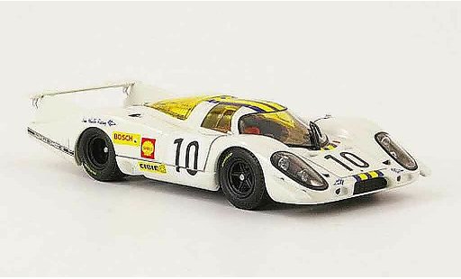 Porsche 917 1969 1/43 Ebbro No.10 blanco azul amarillo 24h Le Mans coche miniatura