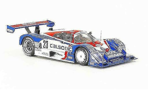 Nissan R88 Le Mans 1/43 Ebbro C No.23 Calsonic 500km Fuji 1989 coche miniatura