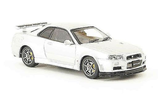 Nissan Skyline R34 1/43 Ebbro GT R V Spec II gris metallisee 2001 02 coche miniatura