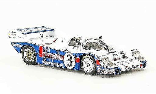 Porsche 956 1983 1/43 Ebbro No.3 Winning Run WEC Japan coche miniatura