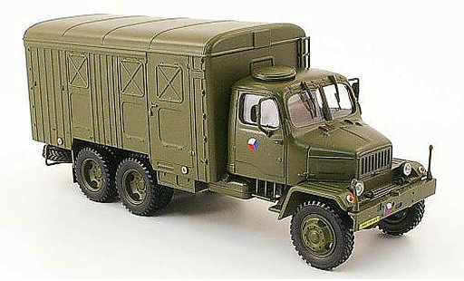 Praga V3S Kasten 1/43 Abrex furgoneta olivverde tschechische Armee coche miniatura