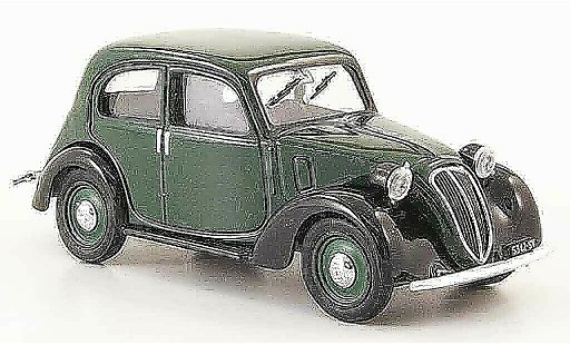 Fiat 1100 Nuova Balilla 1/43 Brumm (508 c.) verde negro coche miniatura