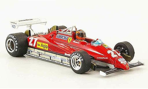 Ferrari 126 C2 1/43 Brumm turbo no.27 g.villeneuve gp belgien coche miniatura