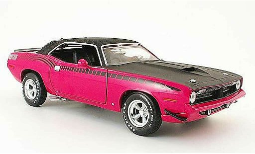 Plymouth Cuda 1970 1/18 Ertl aar rosa/matenegro avec vinyltecho coche miniatura