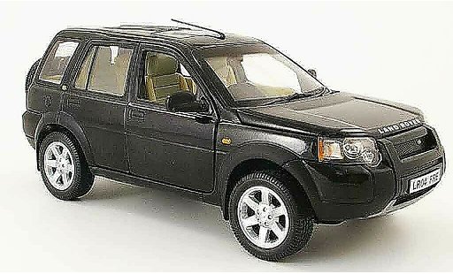 Land Rover Freelander Base 1/18 Ertl negro 4 portes volant a droite coche miniatura