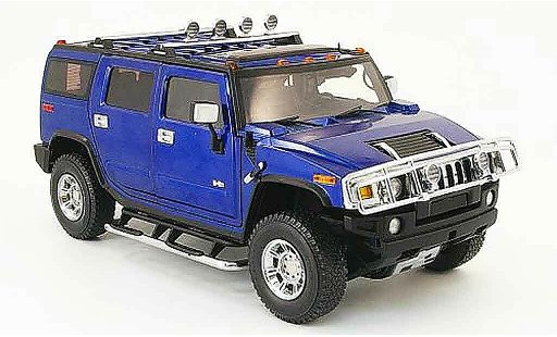 Hummer H2 Base 1/18 Highway 61 azul coche miniatura