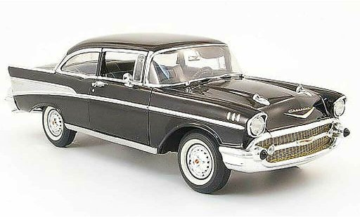 Chevrolet Bel Air Sedan 1/18 Highway 61 1957 negro 2-portes coche miniatura
