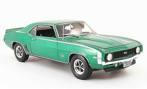 Chevrolet Camaro SS 1/18 Highway 61 396 verde 1969 coche miniatura