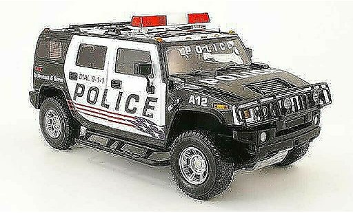 Hummer H2 Police 1/18 Highway 61 polic&Atilde;&shy;a usa coche miniatura