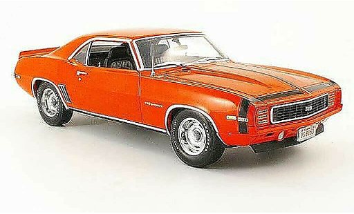 Chevrolet Camaro Z28 1/18 Highway 61 rs naranja 1969 coche miniatura
