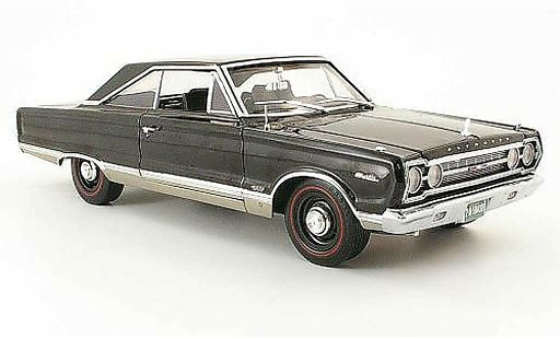 Plymouth Satellite 1967 1/18 Highway 61 negro coche miniatura