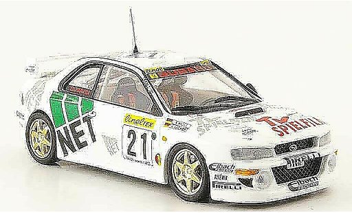 Subaru Impreza WRC 1/43 Trofeu no.21 deutscher champion 1998 coche miniatura