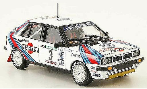 Lancia Delta HF Integrale 1/43 Mini Partes 8v no.3 ganador rallye portugal 1987 coche miniatura