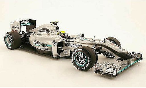 Mercedes F1 2010 1/18 Minichamps MGP W01 No4 Petronas N.Rosberg Saison coche miniatura