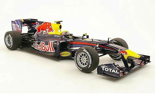 Renault F1 2010 1/18 Minichamps red Bull RB6 No6 MWebber Saison coche miniatura