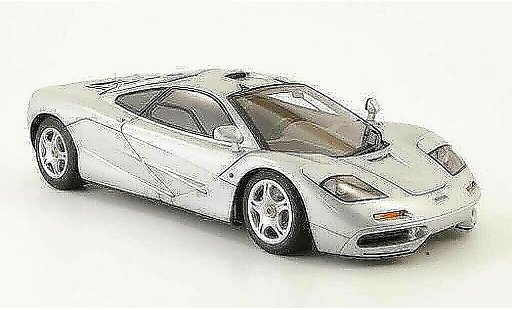 McLaren F1 GTR GTR Short Tail 1/18 Autoart gris metallized strassenversion 1994 coche miniatura