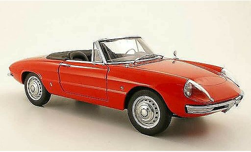 Alfa Romeo Spider Duetto 1600 1/18 Autoart Duetto Spider rojo 1966 coche miniatura