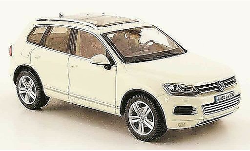 Volkswagen Touareg Base 1/43 Schuco ii blanco 2010 coche miniatura