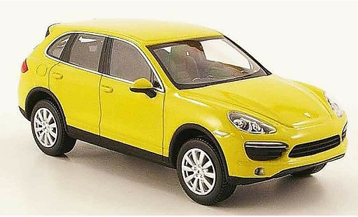 Porsche Cayenne S 1/43 Minichamps amarillo 2010 coche miniatura