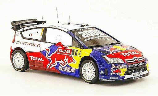 Citroen C4 WRC 2009 1/43 IXO no.1 total ganador wales gb rallye coche miniatura
