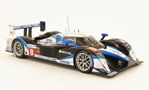 Peugeot 908 2009 1/18 Norev hdi fap no.8 24h le mans coche miniatura