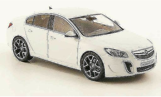 Opel Insignia OPC 1/43 Schuco blanco 2009 coche miniatura
