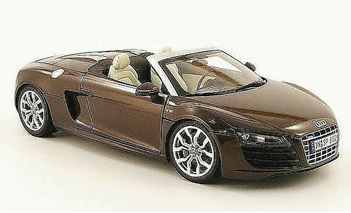 Audi R8 spyder 1/18 Kyosho marron coche miniatura