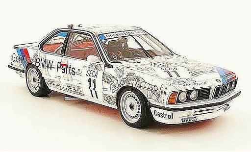 Bmw 635 CSi 1/18 Autoart m gruppe a no. 11 24h spa 1986 coche miniatura