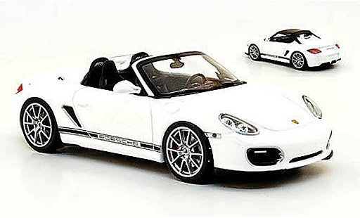 Porsche 718 Spyder 1/43 Minichamps blanco 2010 inklusive SoftTop coche miniatura