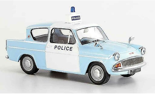 Ford Anglia Police 1/43 IXO Britische 1963 coche miniatura