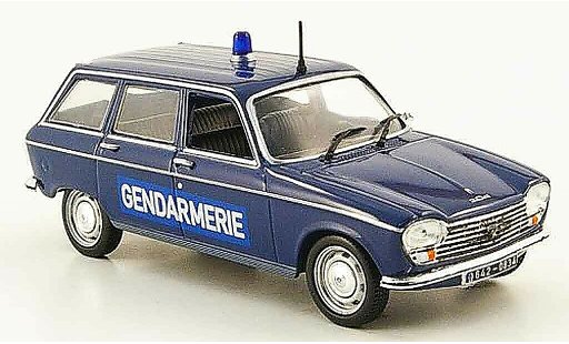 Peugeot 204 Break 1/43 Nostalgie Familiar gendarmerie 1969 coche miniatura
