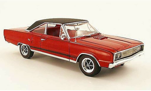 Dodge Coronet 1967 1/18 Highway 61 r/t 440 rojo/negro coche miniatura