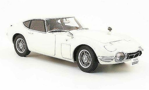 Toyota 2000 GT 1967 1/18 Autoart coupe blanco coche miniatura