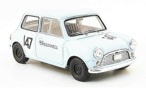 Austin Mini rallye 1/43 Spark Rally Saloon Car No.147 Team Speedwell 1960 coche miniatura