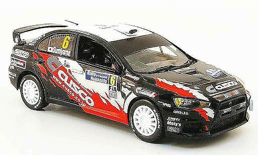 Mitsubishi Lancer Evolution X 1/43 Vitesse No.6 ganador APRC Rally Hokkaido 2009 coche miniatura