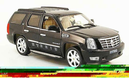 Cadillac Escalade hybrid 1/43 Luxury Die Cast negro 2009 2010 coche miniatura
