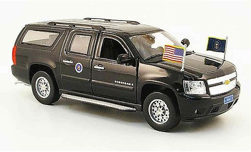 Chevrolet Suburban special edition 1/43 Luxury Die Cast Presidential negro 2009 2010 coche miniatura
