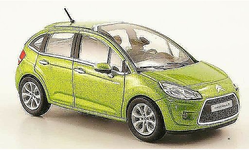 Citroen C3 Berline 1/43 Norev verde 5 turer 2009 coche miniatura