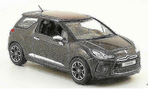 DS Automobiles DS3 Berline 1/43 Norev gris rojo 2010 coche miniatura