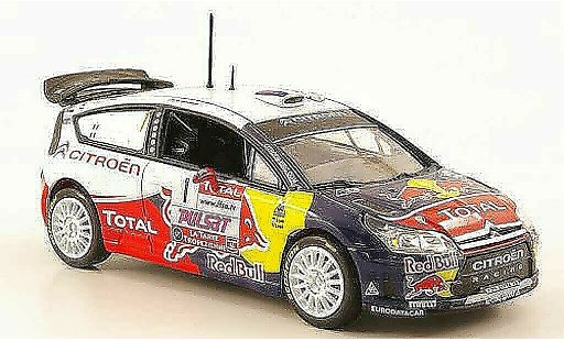 Citroen C4 WRC 2009 1/43 Norev No.1 Red Bull - Total Rally du Var coche miniatura