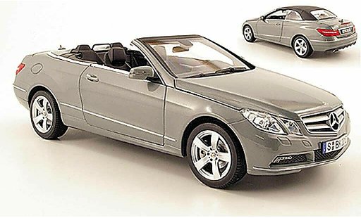 Mercedes Classe E Cabriolet 1/18 Norev e500 (a207) gris 2010 coche miniatura