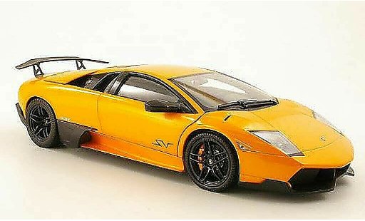 Lamborghini Murcielago LP670 1/18 Norev 4 SV naranja 2009 coche miniatura