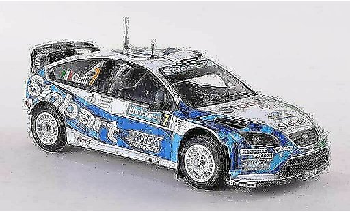 Ford Focus RS WRC 1/43 IXO 07 No.7 Stobart Rally Suecia 2008 Galli/Bernacchini coche miniatura