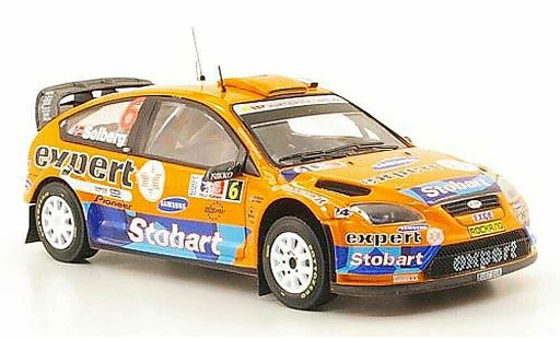 Ford Focus RS WRC 1/43 IXO 08 No.6 Stobart Rally Norwegen 2009 coche miniatura