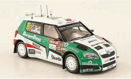 Skoda Fabia S2000 1/43 IXO No.39 Rally Gran Breta&Atilde;&plusmn;a 2009 Brynildsen/Giraudet coche miniatura