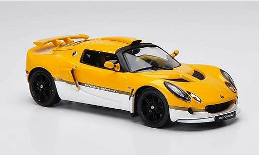 Lotus Exige Sprint 1/43 IXO amarillo/blanco LHD 2006 coche miniatura